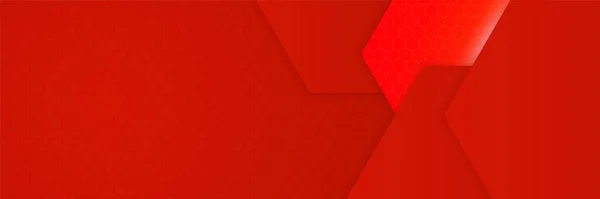 Moderno Vermelho Abstrato Banner Fundo — Vetor de Stock