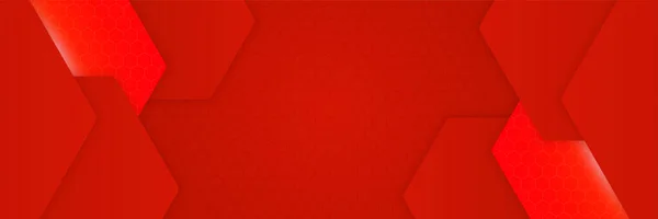 Moderno Vermelho Abstrato Banner Fundo — Vetor de Stock