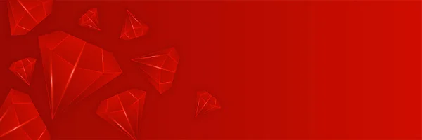 Moderno Vermelho Abstrato Banner Fundo — Vetor de Stock