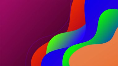 Bloob Renkli Soyut Memphis Geometrik Tasarım Arkaplanı