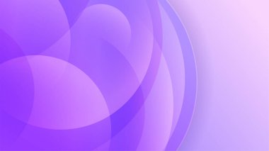 Şeffaf Buble Mor Renkli Soyut Geometrik Tasarım Arkaplanı