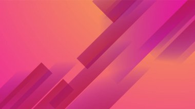 Çizgi Şeftalisi Renkli Soyut Geometrik Tasarım Arkaplanı