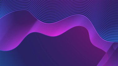 Gradyan dalga Renkli Soyut Geometrik Tasarım Arkaplanı