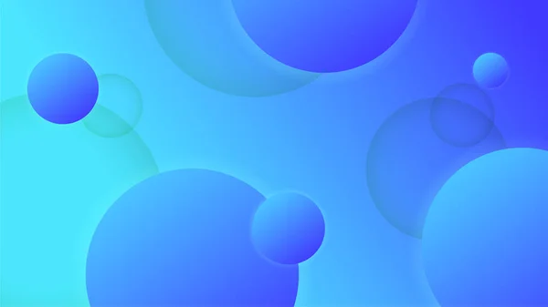 Transparent Buble Blau Bunt Abstrakt Geometrisches Design Hintergrund — Stockvektor