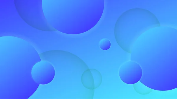 Transparent Buble Blau Bunt Abstrakt Geometrisches Design Hintergrund — Stockvektor