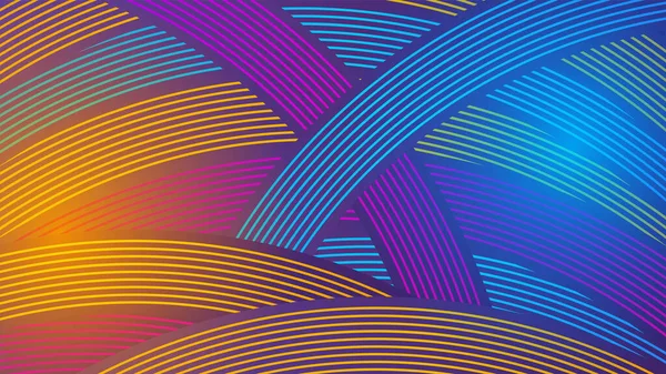 Ligne Mélange Coloré Abstrait Fond Conception Géométrique — Image vectorielle