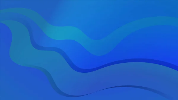 Vague Bleu Coloré Abstrait Géométrique Fond Conception — Image vectorielle