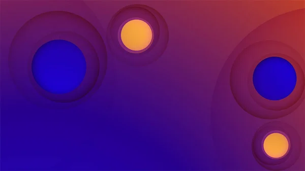 Cercle Lumineux Coloré Résumé Conception Géométrique Arrière Plan — Image vectorielle