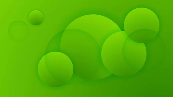 Gradiente Ondulato Verde Trasparente Colorato Astratto Design Geometrico Sfondo — Vettoriale Stock