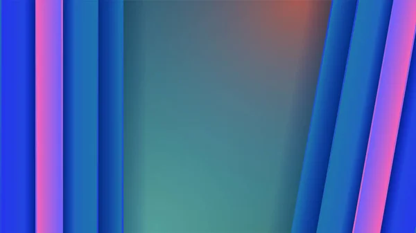 Papercut Lijn Kleurrijk Abstracte Geometrische Ontwerp Achtergrond — Stockvector