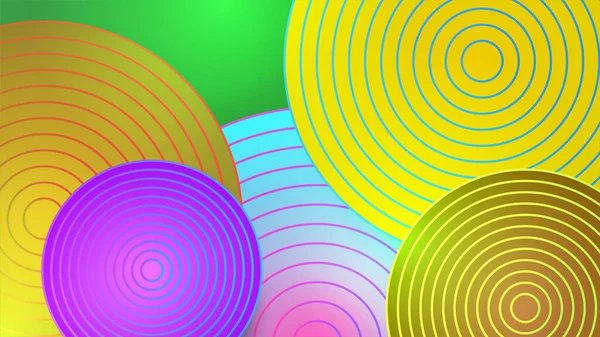 Кулі Барвистий Абстрактний Геометричний Дизайн Фон — стоковий вектор