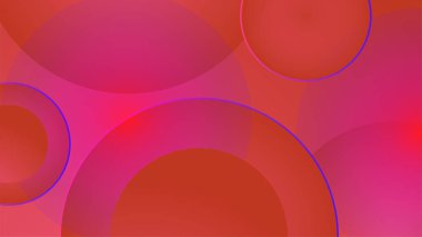 Teknoloji Turuncu Pembe Soyut Geometrik Tasarım Arkaplanı