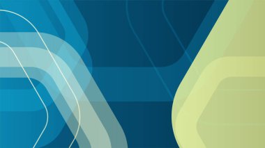 Yumuşak açık altıgen mavi renkli Soyut Geometrik Tasarım Arkaplanı