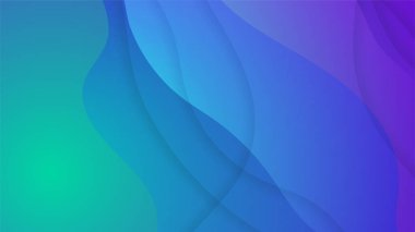 Gradyan Akışkan mavi Soyut Geometrik Tasarım Arkaplanı