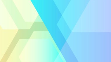 Altıgen mavi renkli Soyut Geometrik Tasarım Arkaplanı