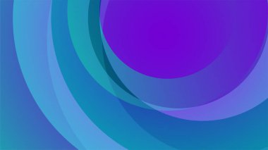 Gradyan daire mavi mor Soyut Geometrik Tasarım Arkaplanı
