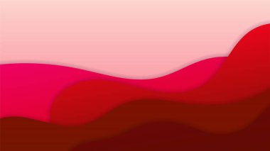 Gradyan Sıvı Kırmızı Soyut Geometrik Tasarım Arkaplanı