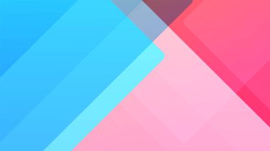 Şeffaf eğimli mavi pembe Soyut Geometrik Tasarım Arkaplanı