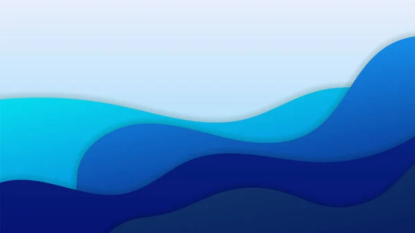 Farbverlauf Flüssig Blau Bunt Abstrakt Geometrisches Design Hintergrund — Stockvektor