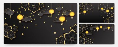 Şenlikli yeni yıl siyah altın Çin tasarımı geçmişi