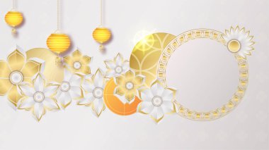 Şenlikli yeni yıl beyaz altın Çin tasarımı