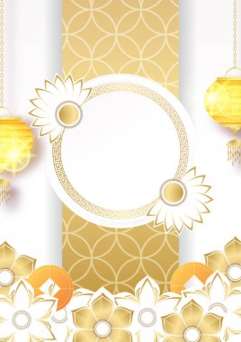 Şenlikli yeni yıl beyaz altın Çin tasarımı