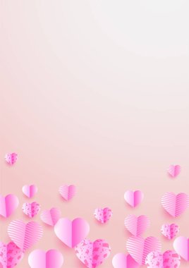 Parlak Pembe Kağıt Biçimi Tasarım Arkaplanı