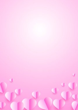 Sevgililer Günü evrensel aşk kalp posterleri. Parlayan kalp kırmızı kağıt kesim tarzı Aşk kartı tasarımı arkaplanı