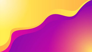 dalga memphis mor sarı renkli soyut tasarım arka planı