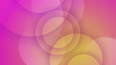 Modern gradyan daire mavi pembe soyut tasarım arka plan