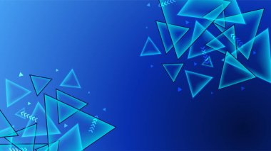 transparant üçgen mavi soyut tasarım arkaplan