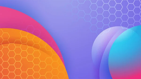 Геометрический Гекса Градиент Фиолетовый Цветной Абстрактный Фон Дизайна — стоковый вектор