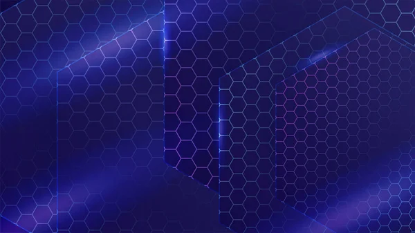 Geometryczne Hexa Gradient Purpurowy Kolorowe Abstrakcyjne Tło Projektu — Wektor stockowy