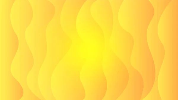 Gradient Wave Żółty Kolorowe Abstrakcyjne Tło Projektu — Wektor stockowy