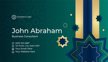 Zarif Modern Profesyonel Mavi Altın Tasarım Kartı şablonu arka planı