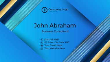 Minimalis siyah kırmızı altın tasarım kartvizit şablonu arka planı