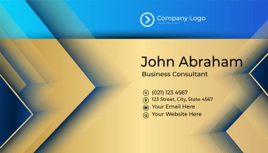 Zarif Modern Profesyonel Siyah Altın Tasarım Kartı şablonu arka planı