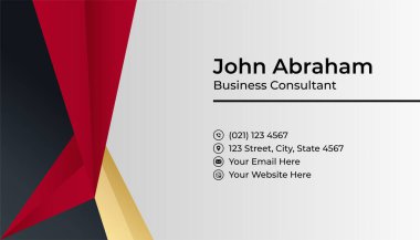 Zarif Modern Profesyonel Siyah Altın Tasarım Kartı şablonu arka planı