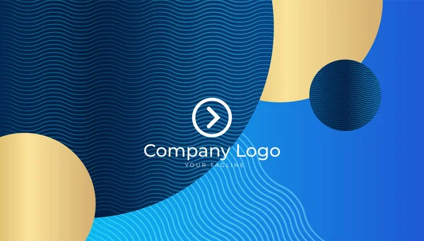 Современный Профессиональный Корпоративный Синий Дизайн Бизнес Карты Шаблон — стоковый вектор
