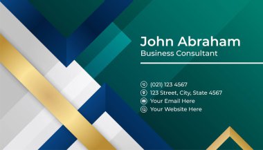 Zarif Modern Profesyonel Mavi Altın Tasarım Kartı şablonu arka planı