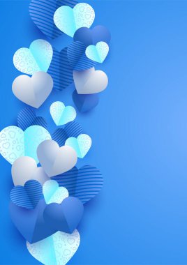 Sevgililer günün kutlu olsun. Kağıt kesim tarzı. Aşk kartı tasarımı geçmişi.