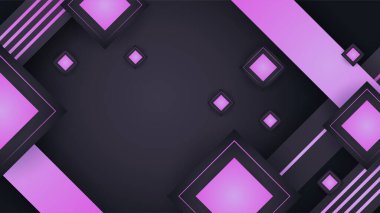 Geometrik Gradyan siyah pembe soyut tasarım arka planı