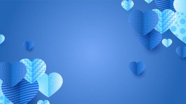 Güzel Mavi Kağıt Biçimi Tasarım Arkaplanı