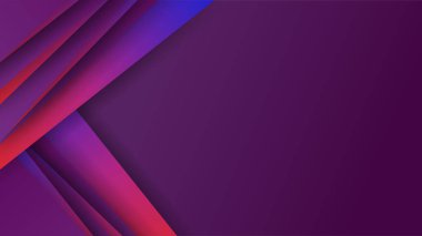 Gradyan Geometrik Memphis mor soyut tasarım arka planı