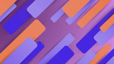 Geometrik Memphis Mor soyut tasarım arkaplanı