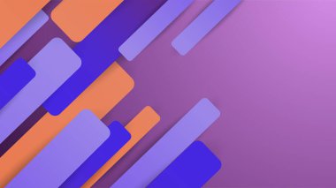 Geometrik Memphis Mor soyut tasarım arkaplanı