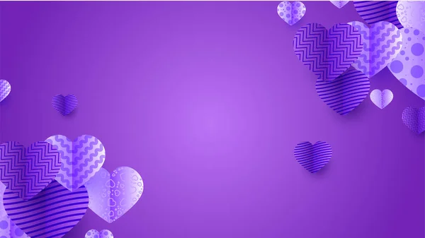 Encantador Roxo Estilo Papercut Fundo Design —  Vetores de Stock