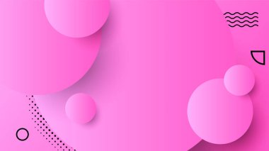 Gradyan Çember Pembe Soyut Tasarım Arkaplanı
