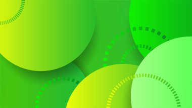 eğimli transparant daire yeşil soyut tasarım arkaplan