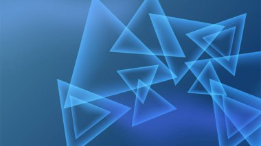 transparant üçgen mavi soyut tasarım arkaplan